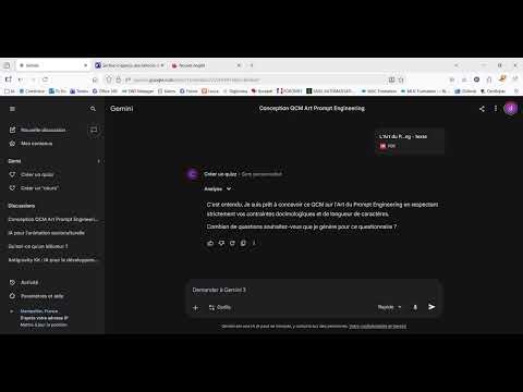 Créer un quizz avec un Gems de Gemini