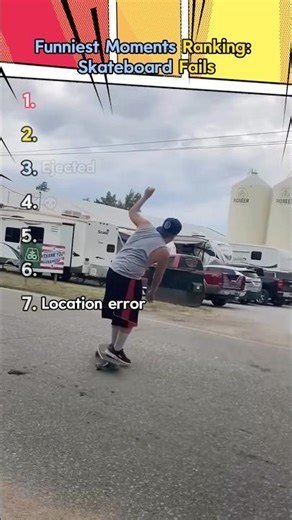 Funniest Moments Ranking:Skateboard Fails🤣🤣😭 #funny #fail #viral