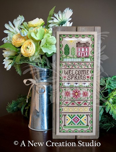 Spring Band Sampler Cross Stitch Pattern - Etsy