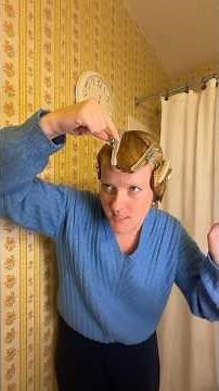 Trying finger waves with 1920s vintage clips! #treasurehouse