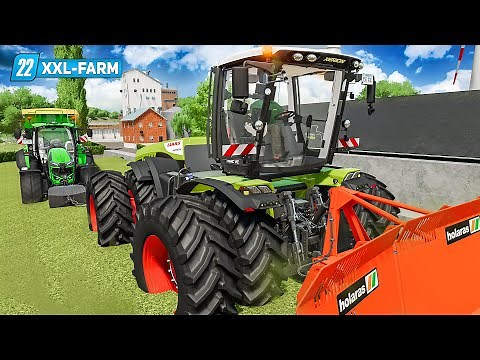LS22 XXL Farm #42: Abgeschleppt: Traktor mit dem XERION aus dem Silo ziehen! | FARMING SIMULATOR 22