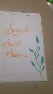 Front page cover ideas for different subject projects 💮 Which one do u like the most ✨️ part 2