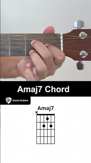 How To Play The Amaj7 Chord On Guitar - Guvna Guitars