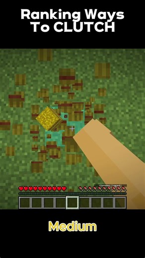 BEST WAYS TO CLUTCH!!! #minecraft #shorts #tech #clutch
