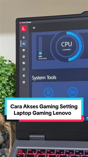 Cara Akses Gaming Setting di Laptop Lenovo