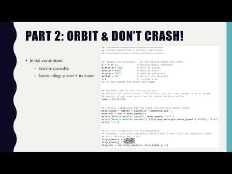 PHYS 2211 Lab 3: Black Hole and Orbits