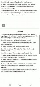 Introduction to Python programming vtu important questions and passing package #vtu #edu_updates