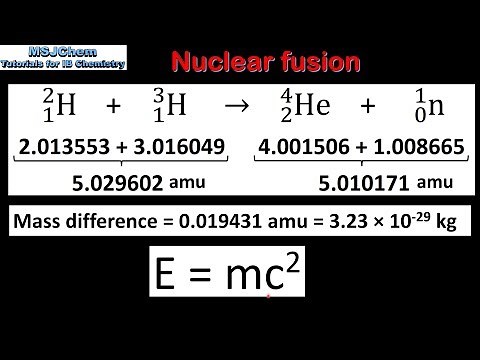 C.7 Calculating energy released in nuclear reactions (HL)