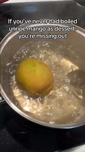 warm mango is so good #mango