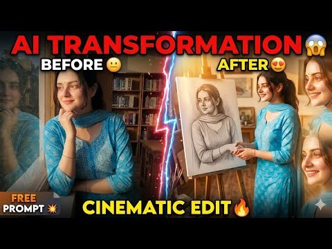“Normal Photo ko Sketch Art me Badlo 🔥 | Gemini AI Trick”