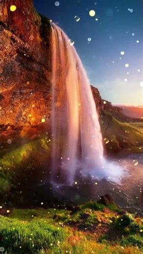 【朝の癒し】流れ落ちる音に包まれて アイルランドの滝