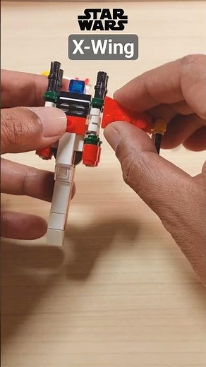 Building the Perfect LEGO X-Wing in 15 Seconds! #LegoMOC #shorts