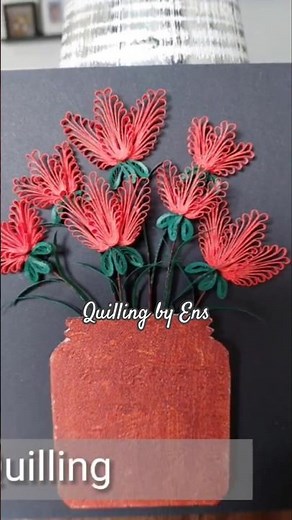 Quilling Flowers with Comb #diy #art #quillingart #handmade #handicraft #quilling #papercraft
