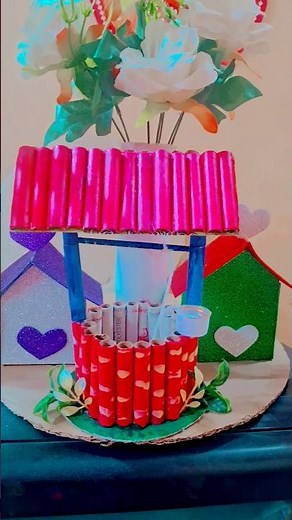 Thread spools craft ideas/water well with thread spools craft #viral ##bestoutofwates #dly