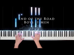End of the road - Boys II Men - Piano visualizer