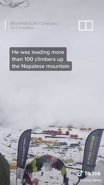 Dramatic Avalanche Buries Himalayan Base Camp