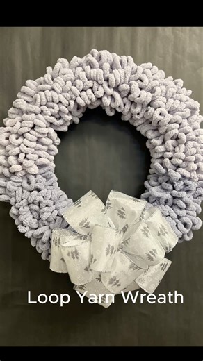 Loop Yarn Wreath