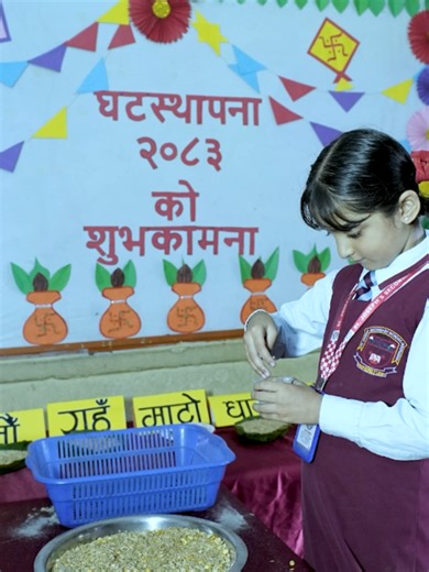 A little seed of tradition, a big celebration of culture! 🌱✨ Our Class 1B students enjoy the beautiful tradition of Jamara planting, bringing the festive spirit of Dashain to life through learning, teamwork, and smiles. 📍 St. Joseph’s School, Tinpaini, Biratnagar #StJosephsSecondarySchool #Class1B #DashainVibes #JamaraPlanting #SchoolActivities #LittleJosephians
