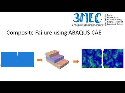 Composite Failure Simulation using ABAQUS CAE with Element Deletion - ABAQUS Tutorial