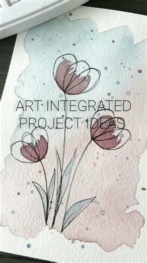 ART INTEGRATED PROJECTS IDEAS💡🍃 |aesthetic work's| simple project cover page| coverpage designs