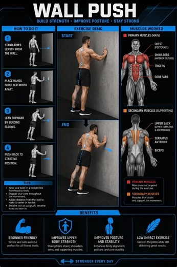Wall Push-Ups: The Perfect Beginner Exercise 💪