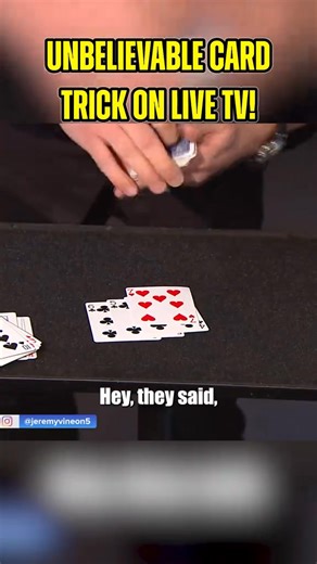 17K views · 107 reactions | Unbelievable card trick on live TV #magic #magician #livetv #cardtrick | Ben Hanlin | Facebook