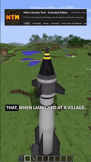 Testing Out The Stronger High Explosive Missile Variants In Minecraft!