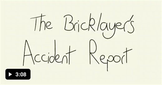 The bricklayer accident report - Video