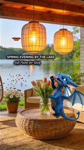 Spring Evening by the Lake 🌸 Soft Piano for Relaxation, Rest & Sleep