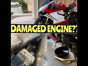 Finding an oil leak on my Ducati 1199 Panigale s | DIY oil change |