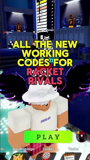 All Codes in Racket Rivals (Update) Roblox