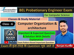 Computer Organization & Architecture MCQs | BEL Probationary Engineer | CS Important Questions