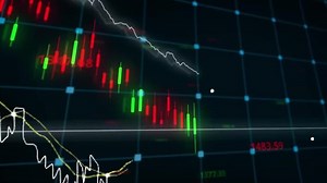 Download Share Market Going Down graph stock 4K Background for free