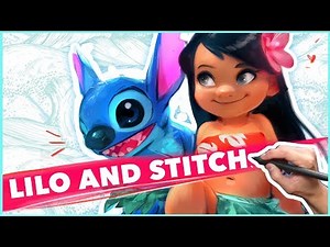DRAWING LILO & STITCH!