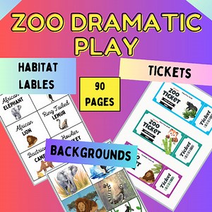 Zoo Dramatic play printables A trip to the zoo pretend play preschool