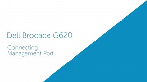 How to connect Management Port for Brocade G620