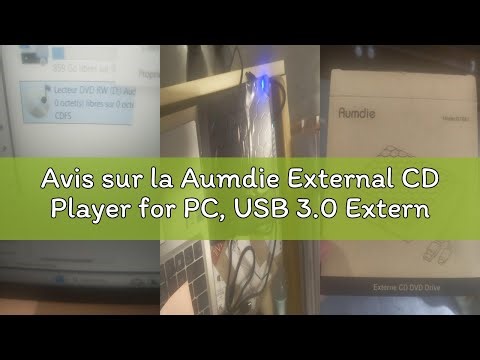Avis sur la Aumdie External CD Player for PC, USB 3.0 External CD DVD Burner Player with SD/TF Slots