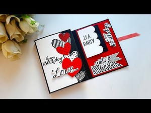 DIY/ Handmade Birthday Greeting Card for Boyfriend | Double Fold Card Idea | Tutorial