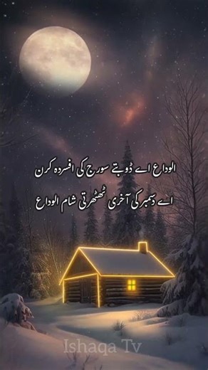✨#urdupoetry #الوداع اے ڈوبتے سورج کی افسردہ کرن اے دسمبر کی آخری ٹھٹھرتی شام الوداع