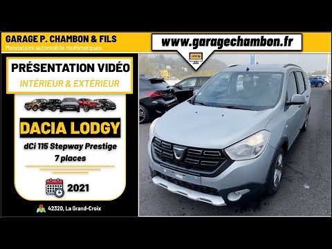 DACIA LODGY dCi 115 Stepway Prestige 7 places - Gris Highland | présentation