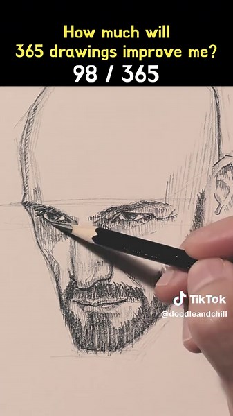 Drawing Techniques for a Middle-Aged Bald Man
