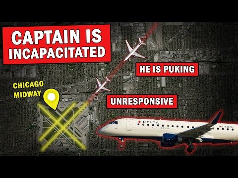 Captain INCAPACITATED Right Before Landing | Copilot Takes Over the Controls