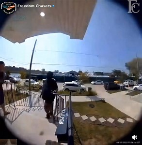 19K views · 170 reactions | This is a scary situation. This man follows this woman home, and it's caught on camera! Thankfully, people were home  #fyp #trending #viral #FreedomChasers #reaction #wild #scary #ringcamera #doorbell #danger #stranger #run #getaway #truecrime | Freedom Chasers | Facebook