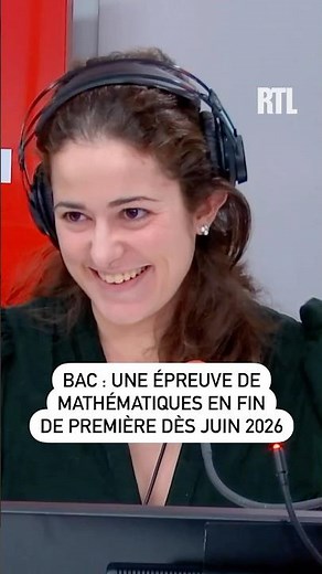 Baccalaureate: a mathematics test at the end of the first year from June 2026