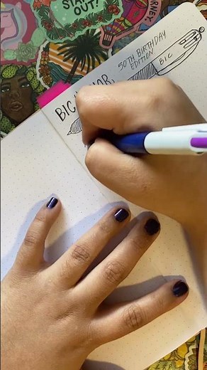 Testing the Bic 4-Color Ballpoint Pen #pentok #ballpoint #pentest #bicpen