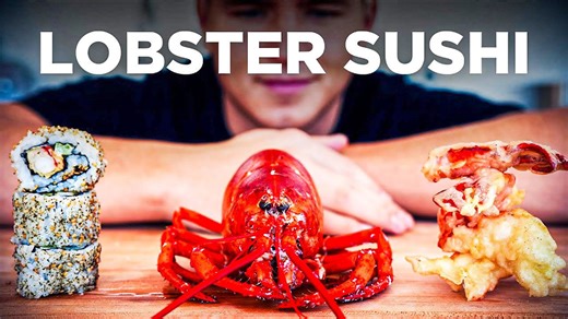 Lobster Tempura Rolled into Crisp, Perfect Sushi