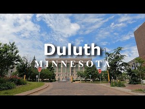 DULUTH, Minnesota 🇺🇸 - Road Trip 4K - Driving Downtown
