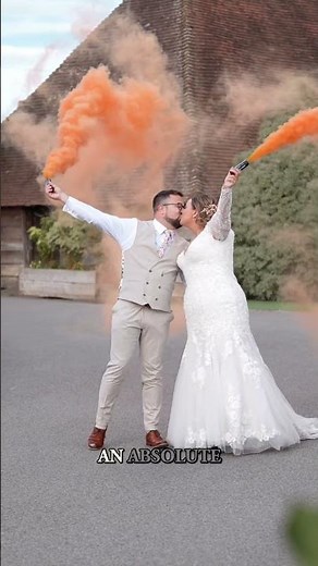Smoke Bombs Are the Ultimate Wedding Vibe 💥💍