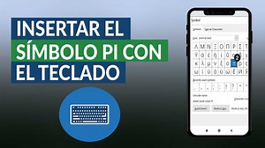 Cómo insertar o poner el SÍMBOLO PI en el teclado de la computadora?