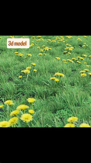 Alex Paz on Instagram: "3d model: set grass and dandelions You can buy this 3d model set: https://3dsky.org/3dmodels/show/trava_oduvanchik #3paz #3dmodel #3ddandelions #3dgrass #3denvironment"